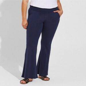 Torrid Navy Flare Leggings